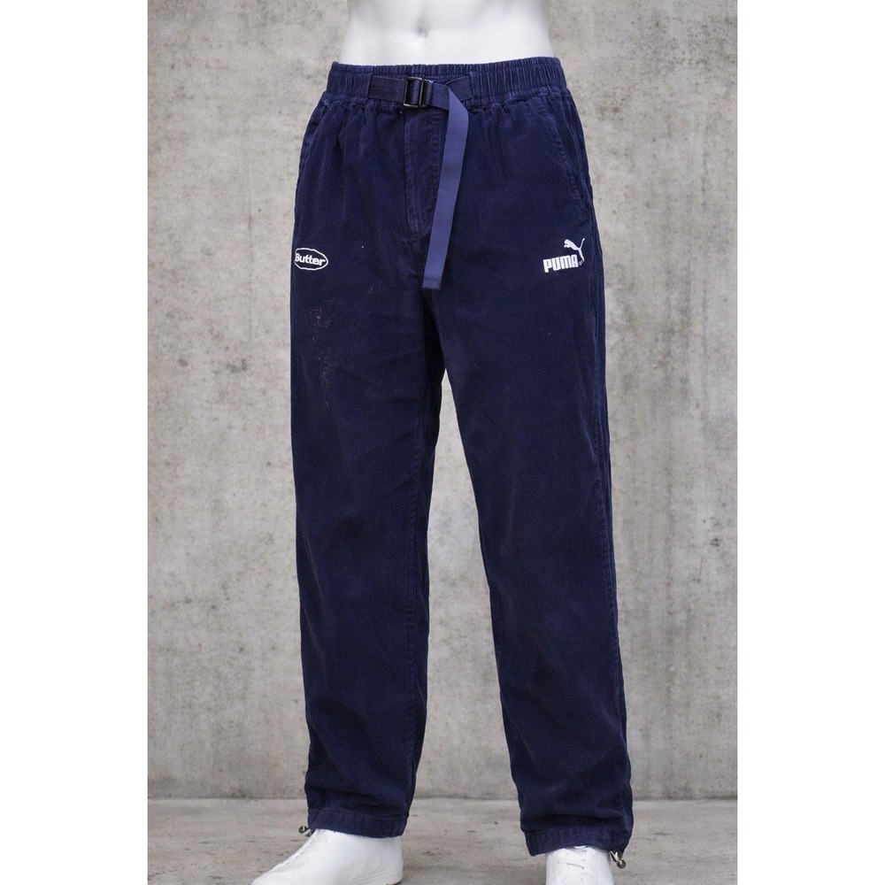 Puma x Butter Goods Corduroy Pants Mens M Navy Streetwear Skate